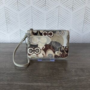 Coach Poppy Graffiti Wristlet